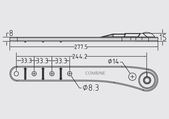 059509P1 Knife Head Agricultural Harvester spare parts(图9)