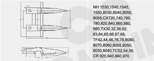 80379720 Agriculture Machinery Knife Section Guard(图3) 80379720 Agriculture Machinery Knife Section Guard(图3)