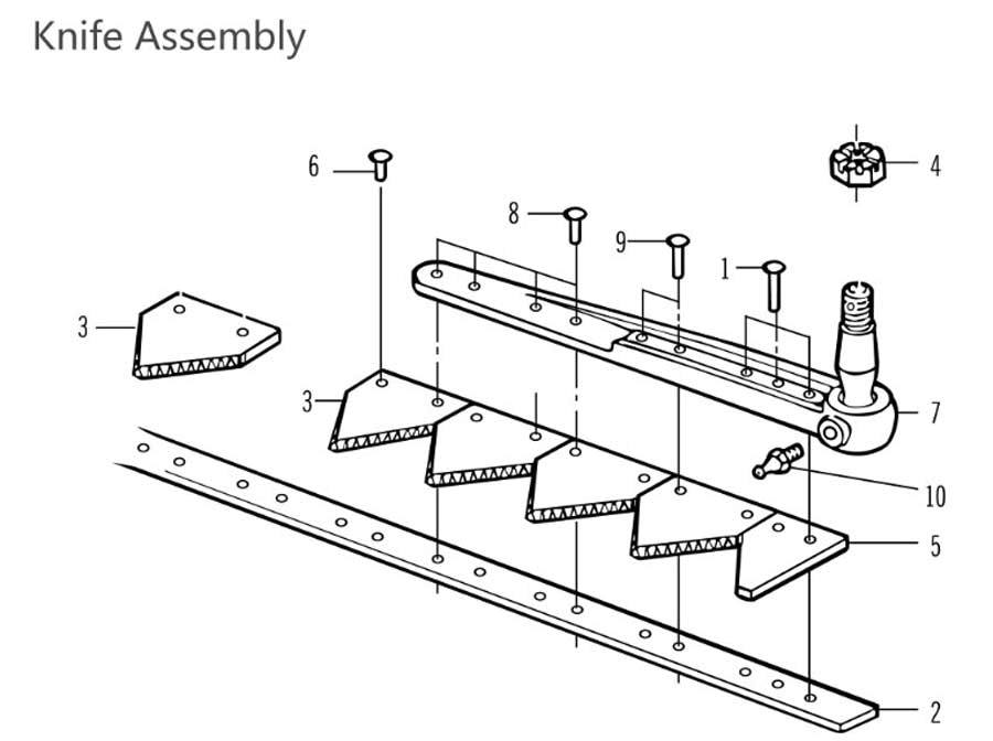 Grade 10.9 Slotted round head M6*16 Bolt Nut for knife blade(图2) Grade 10.9 Slotted round head M6*16 Bolt Nut for knife blade