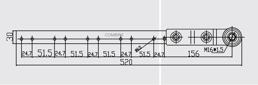 059509P1 Knife Head Agricultural Harvester spare parts(图2)
