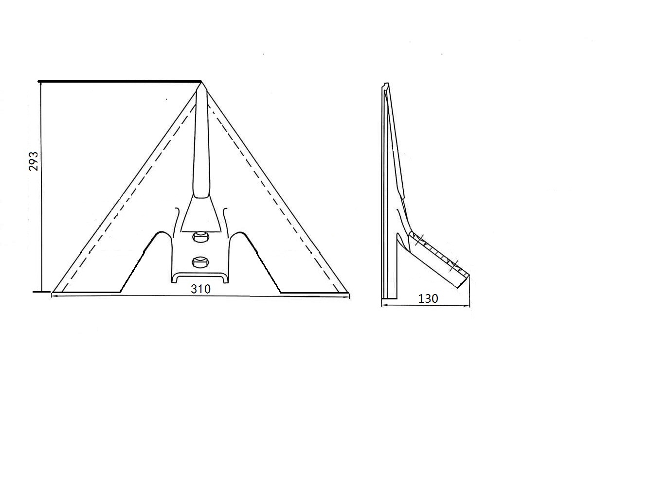 simple and durable cultivator shovel sweep for tillage(图11)