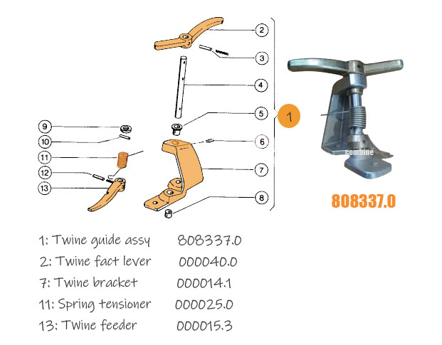 New Hay Baler Spare Parts 808337 for COMBINE Harvester(图3)
