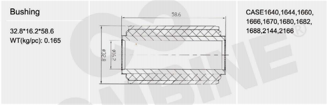 87538600 New Aftermarket Replacement Chaffer Frame Bushing for C-ase IH Combine Models 1640, 1640(图13)